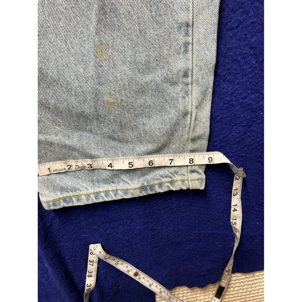 Dad Core Mens Levi Strauss Signature Relaxed Fit Jeans 36x32 Light Wash Blue
